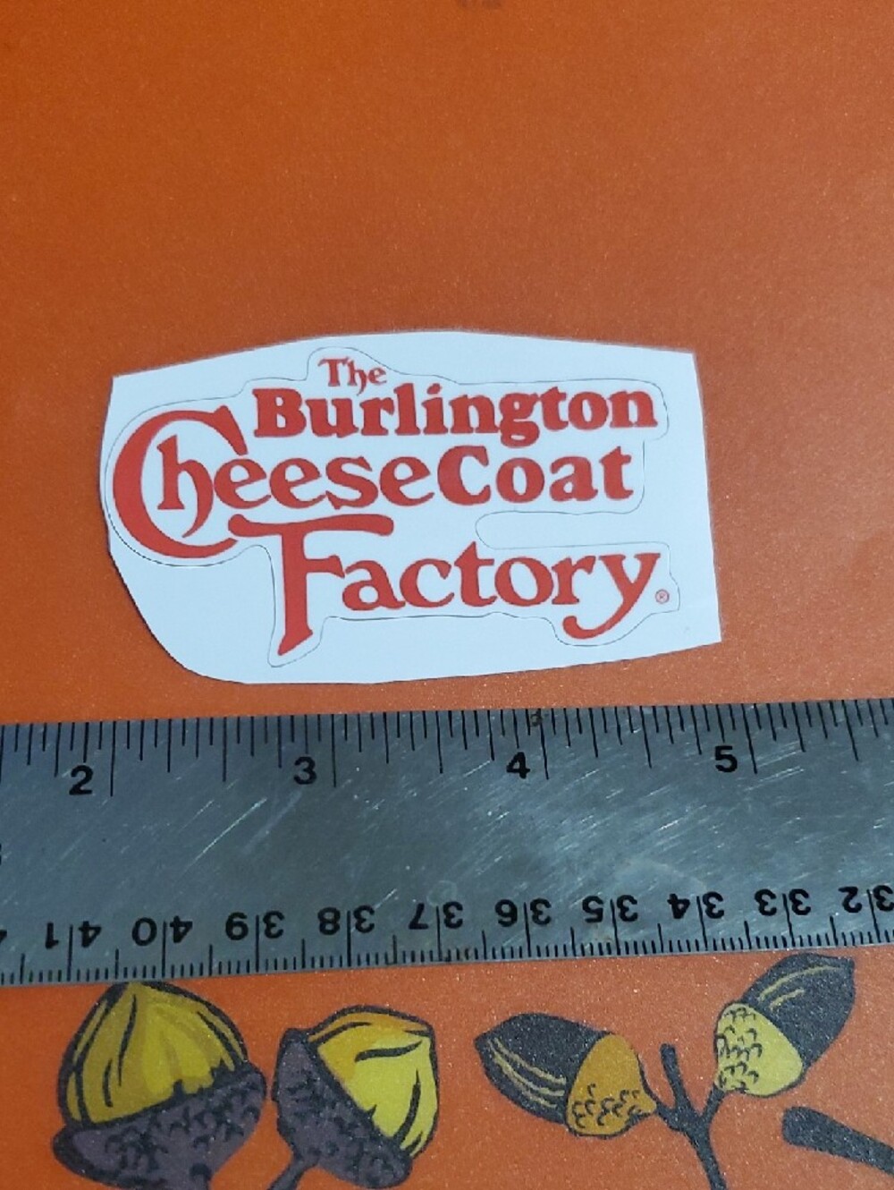 Burlington CheeseCoat Factory Vinyl Sticker - Picture 2 of 3
